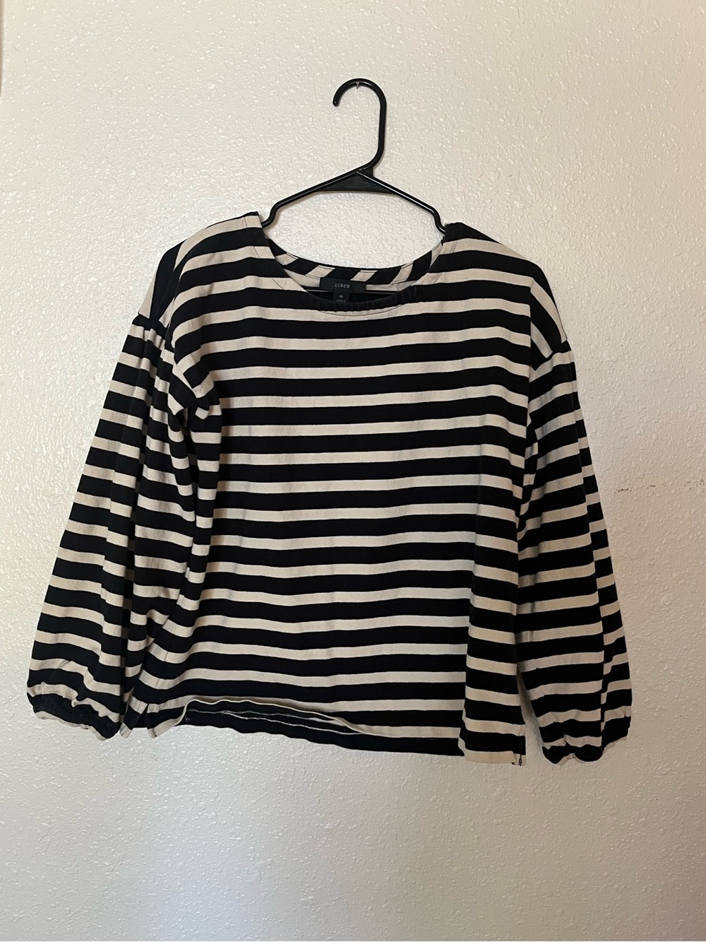 J.crew striped cotton top